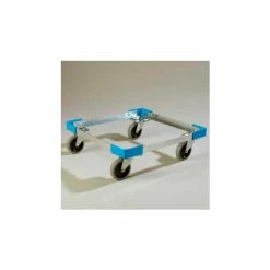 Carlisle C2220A14 - OptiClean Open Aluminum Dolly, No Handle 20-3/4", 20-3/4", 6-5/8", Carlisle Blue
