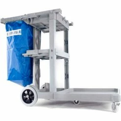 Carlisle® Long Platform Janitorial Cart - Gray JC1945L23