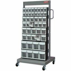 Shuter Flip Out Bin Mobile Cart with 46 Flip Out Bins