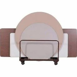 Correll Table Truck, 48"L x 28"W - Dark Brown