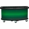 Cambro Vending Cart with Green Laminated Wrap, 75" x 33-1/2" x 38-3/4"