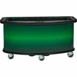 Cambro Vending Cart with Green Laminated Wrap, 75" x 33-1/2" x 38-3/4"