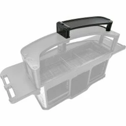Cambro 6" Black Polyethylene Merchandising Display Shelf For CVC75/CVC75B Vending Cart