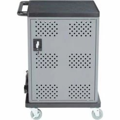Oklahoma Sound® DCC Duet Charging Cart For 32 Devices, Gray/Black