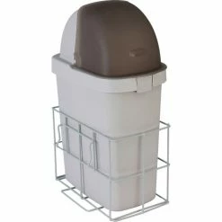 Detecto® Waste Bin with Accessory Rail For Whisper Anesthesiology Loaded Carts