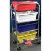 DC Tech. DC Tech Quad Tote Cart DL102008, Fully Welded, Aluminum , 28-1/2"L x 15-1/4"W x 52-1/2"H