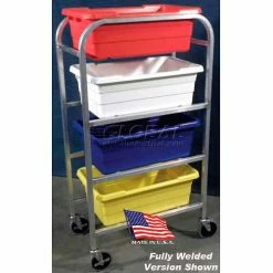 DC Tech. DC Tech Quad Tote Cart DL102013, Knock Down, Aluminum , 28-1/2"L x 15-1/4"W x 52-1/2"H