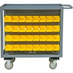 Durham Mfg. Durham Bin Service Cart RSC-2436-BLP-64-220-95 - 64 Bins, 1200 Lb. Cap., 36"L x 24"W x 37-5/8"H