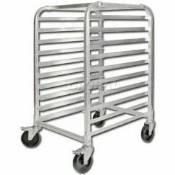 Winco ALRK-10BK - 10-Tier Sheet Pan Rack W/ Brakes, 39"H