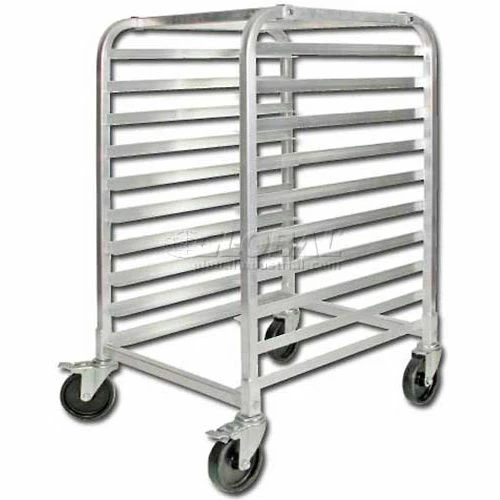 Winco ALRK-10BK - 10-Tier Sheet Pan Rack W/ Brakes, 39"H