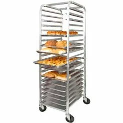 Winco ALRK-20 - Sheet Pan Rack, 20-Tier, Aluminum, Ships Knock Down
