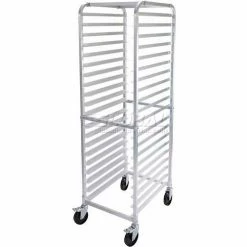 Winco ALRK-20BK 20 Tier Aluminum Rack W/Brake