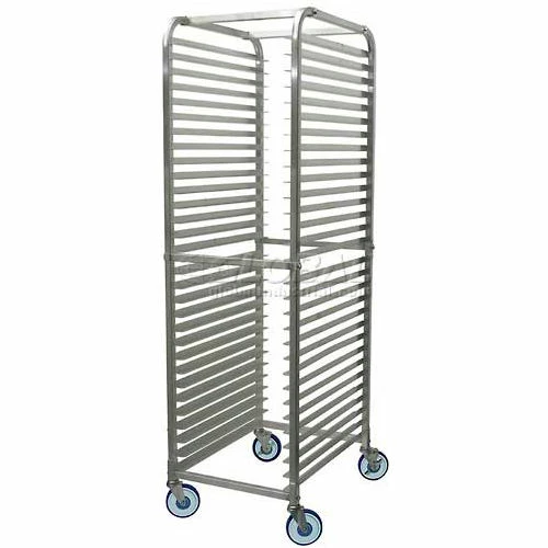 Winco ALRK-30BK 30-Tier Aluminum Rack W/ Brake