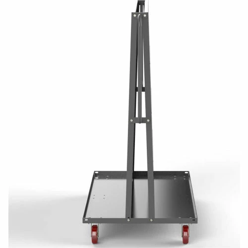 Valley Craft Modular A-Frame Bin Cart F89546 w/2 Round-Peg Pegboard Panels 48"W x 30"D x 62"H, Gray - Image 6