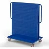 Valley Craft, Modular A-Frame Bin Cart F89548, 2 Louvered Panels, 48"W x 30"D x 62"H, Blue