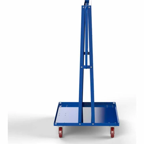 Valley Craft Modular A-Frame Bin Cart F89547 w/1 Louvered 1 Round-Peg Pegboard 36" x 30" x 62" Blue - Image 10