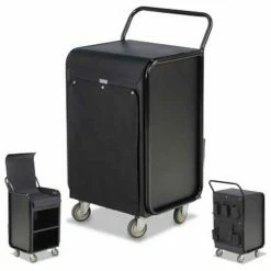 Forbes Industries Forbes Aluminum In Room Housekeeping Cart, Black - 2044-EN-EN