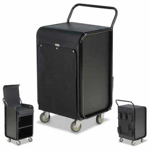 Forbes Industries Forbes Aluminum In Room Housekeeping Cart, Black - 2044-EN-EN