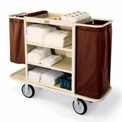 Forbes Industries Forbes Steel Housekeeping Cart, Beige - 2104-BE
