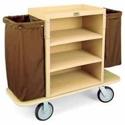 Forbes Industries Forbes Plastic Housekeeping Cart, Tan - 2193-36-TN