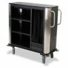 Forbes Industries Forbes Plastic Suite Cart w/Stainless Steel Corners & Handles, Black - 2279-EN