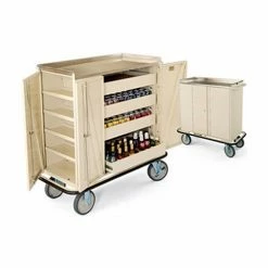 Forbes Industries Forbes 4402-BE-BN - Beverage Restock Cart, Stainless Steel