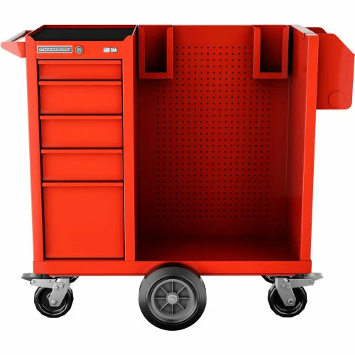 Champion Tool Storage Champion FM Pro Series Steel Industrial Mobile Sanitization Cart 41"W x 20"D x 43"H Red - Image 2