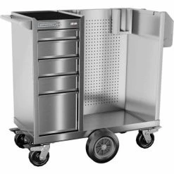 Champion Tool Storage Champion FM Pro Series Stainless Steel Industrial Mobile Sanitization Cart 41"W x 20"D x 43"H