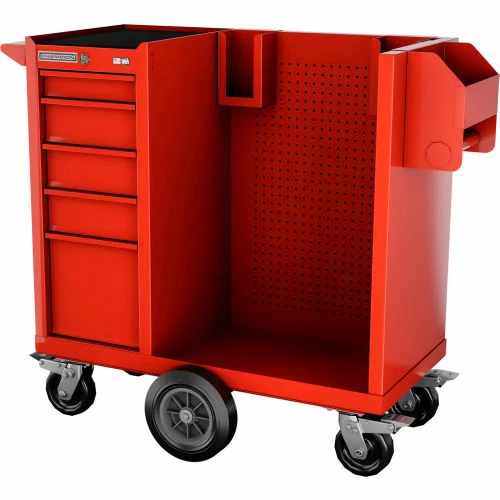 Champion Tool Storage Champion FM Pro Series Steel Industrial Mobile Sanitization Cart 41"W x 20"D x 43"H Red - Image 3