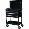Homak BK05500200 34-1/2" Professional 3 Drawer Black Service Cart