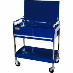 Homak BL05500190 32" Professional 1 Drawer Blue Service Cart