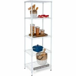 Honey-Can-Do 5-Tier Shelving Unit 24"L x 18"W x 72"H - White