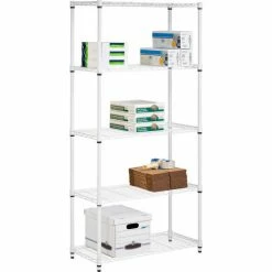 Honey-Can-Do 5-Tier Storage Shelves 36"L x 14"W x 72"H - White