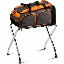 Honey-Can-Do Folding Chrome Luggage Rack