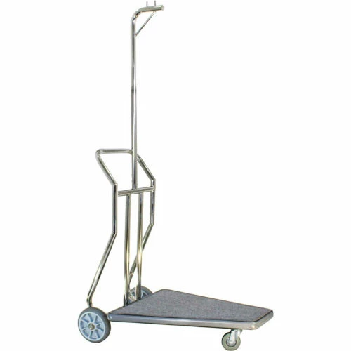 Hospitality 1 Source 3-Wheel Compact Luggage Carrier, Gray Carpet