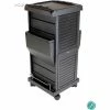 AYC Group Claire Lockable Salon Organization Trolley - Black