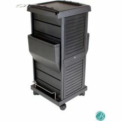 AYC Group Claire Lockable Salon Organization Trolley - Black
