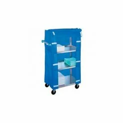 Lakeside® 332 Stainless Steel Linen Service Cart with Nylon Cover, 300 lbs. Capacity