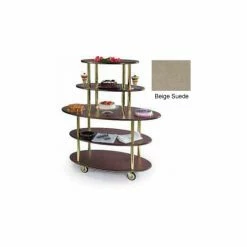 Geneva Lakeside Oval Dessert Display Cart w/ 5 Open Shelves, 37212-09