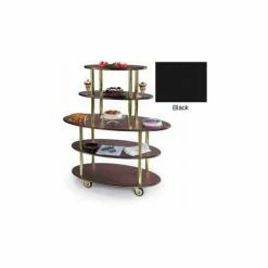 Geneva Lakeside Oval Dessert Display Cart w/ 5 Open Shelves, 37212-05