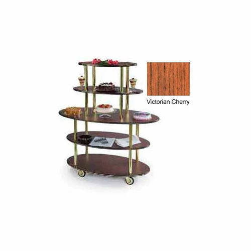 Geneva Lakeside Oval Dessert Display Cart w/ 5 Shelves, 37212-02