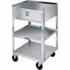 Lakeside® 466 Stainless Steel Equipment Stand, 3 Shelves, 1 Drawer, 500 lbs Capacity