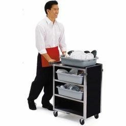 Lakeside® 615BL 4 Shelf Bussing Cart - 27-3/4"Wx16-1/2"Dx32-3/4"H