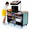 Lakeside Mobile Mart Cart, Gray Laminate, Stainless Steel, 27-1/2"W x 60"L x 70"H - 68010