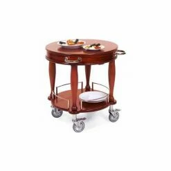 Geneva Lakeside Round Serving Cart w/ 2 Shelves , 70029