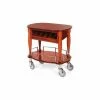 Geneva Lakeside Oval Shaped Serving Cart w/ Cutlery Compartment, 70036