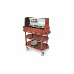 Geneva Lakeside Two Tier Dessert Cart w/ Square Top Display, 70358
