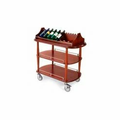 Geneva Lakeside Wine Rack Service Cart w/ Three Shelves, 70516