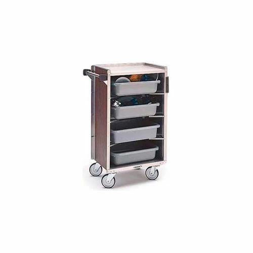 Lakeside® 890LM 4 Shelf Md Bussing Cart - 27-3/4X17-5/8 Light Maple
