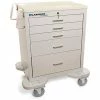 Lakeside® C-524-K-1G Classic 5-Drawer Medical Anesthesia Cart, Gray, Key Lock